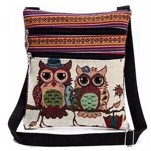 Embroidered Owl Tote Bags Shoulder Bag Purse New Purse